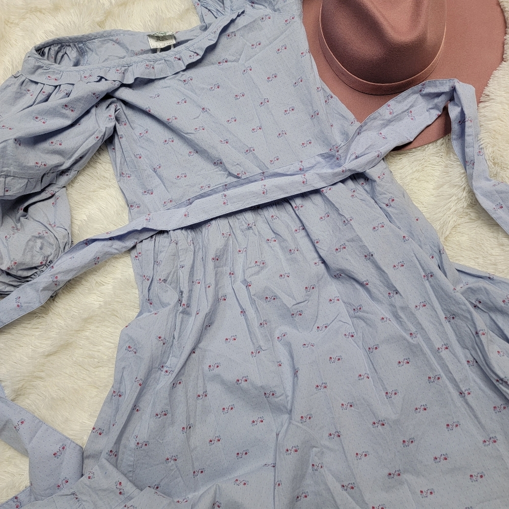 Laura ashley puff sleeve vintage maxi dress